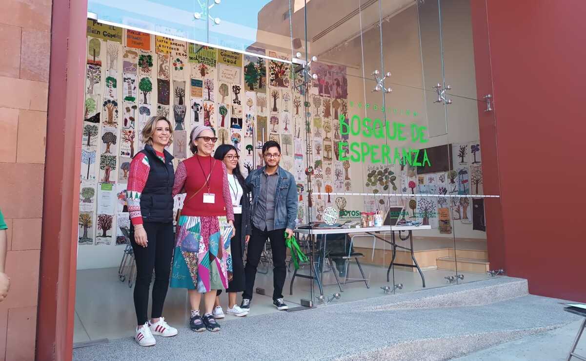 “Bosque de Esperanza”, la obra de artivismo contra el cambio climático a partir del reciclaje de telas