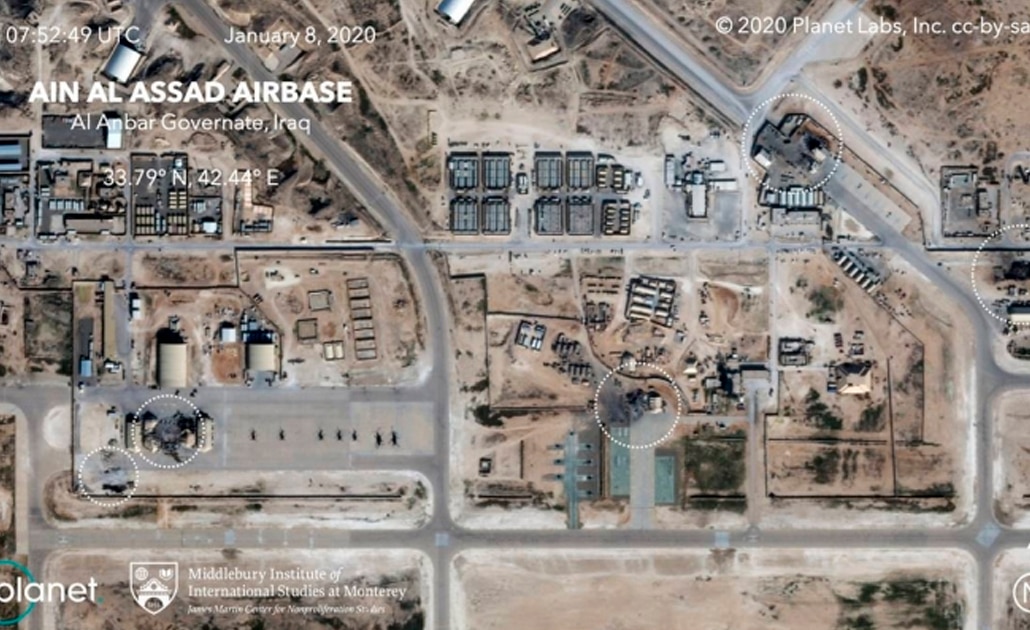 Ataque a base aérea iraquí, que alberga soldados de EU, deja 4 heridos