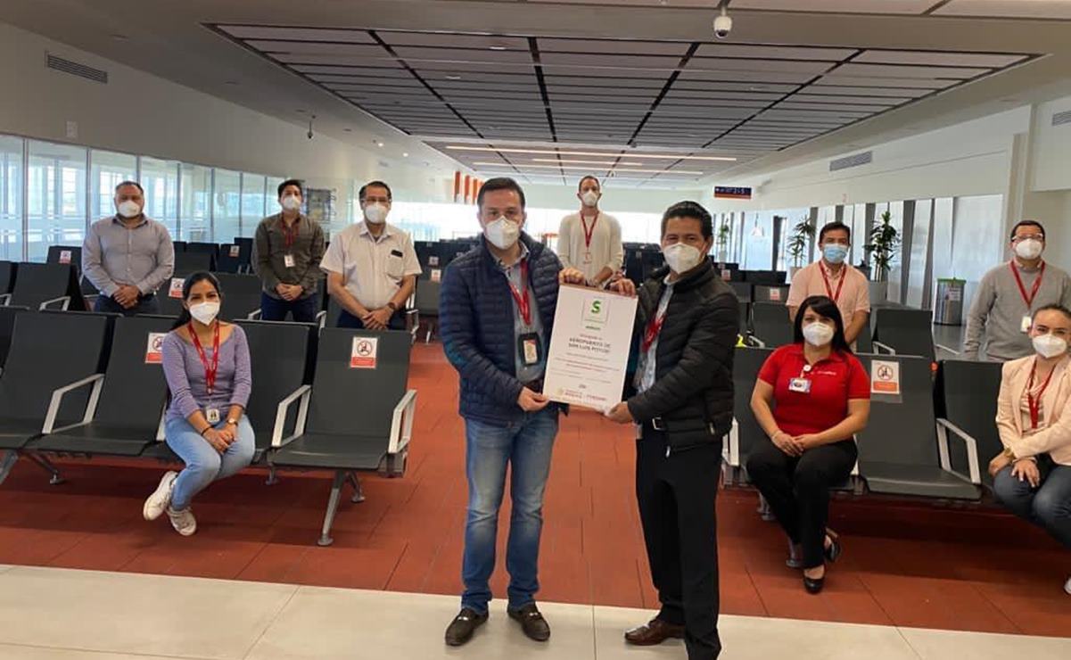 Aeropuerto de SLP recibe distintivo por mejores prácticas en sustentabilidad