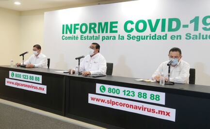 Cinco muertes y 54 casos nuevos por Covid-19 en SLP al corte de este domingo