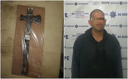Detienen a sujeto que atacó con un hacha a un hombre de la tercera edad en Matehuala 