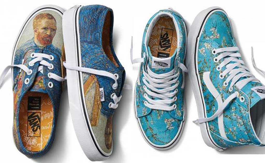Esta colección, llamada Vans x Van Gogh, se caracteriza por mantener los diseños icónicos de Vans, pero con representaciones de las obras más significativas de este pintor. Foto: vangoghmuseumshop.com