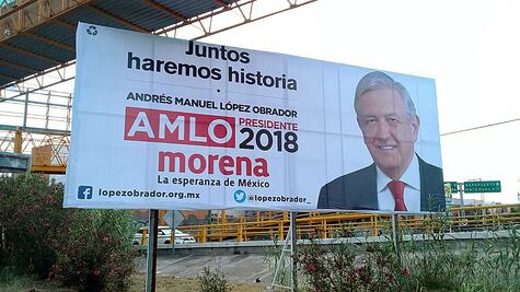 Destruyen propaganda política de AMLO