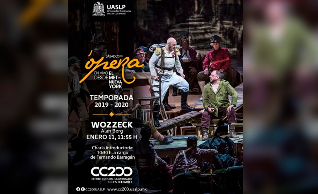 La ópera Wozzeck llega al Centro Cultural Universitario
