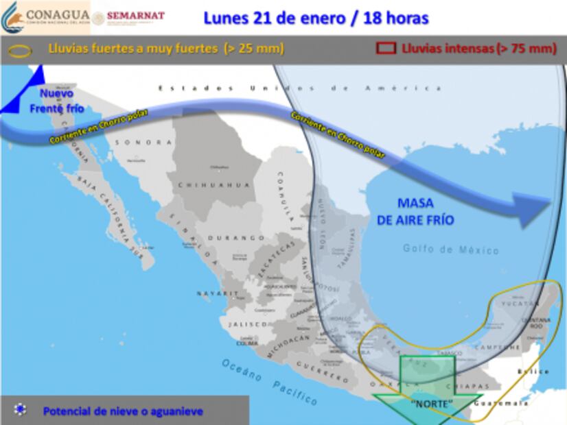 Prevén ambiente frío durante el fin de semana en SLP