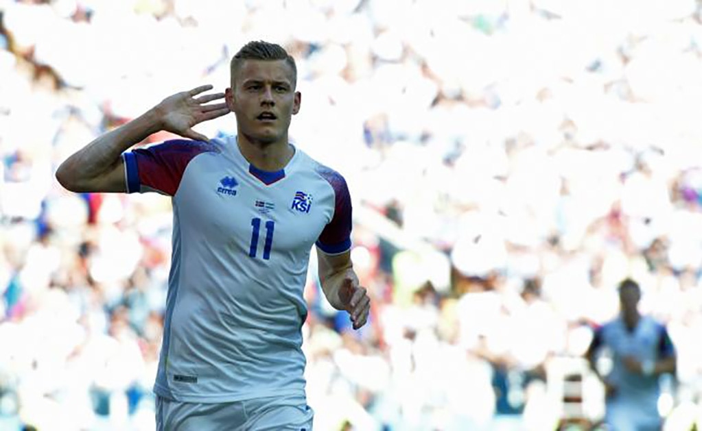 El primer gol de Islandia en una Copa del Mundo