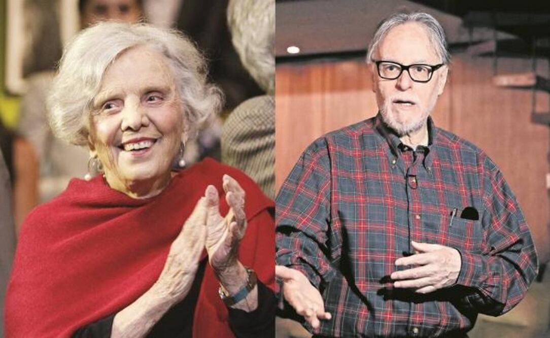 En la foto: Los escritores Elena Poniatowska y David Huerta (ARCHIVO. EL UINIVERSAL)