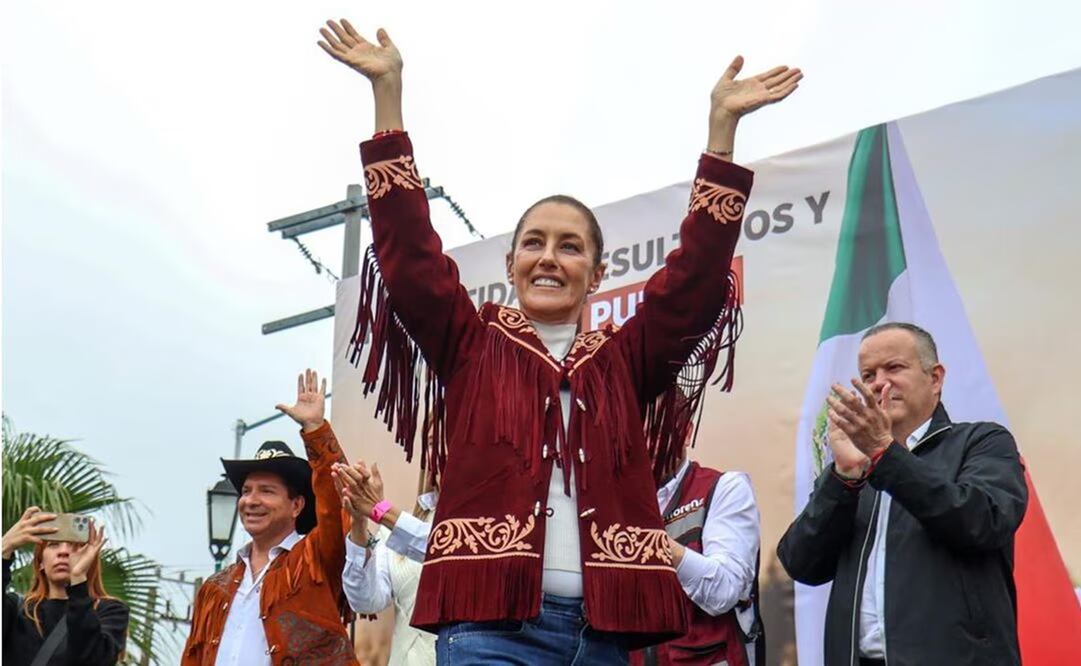 Claudia Sheinbaum en Nuevo Laredo. Foto: Diego Simón