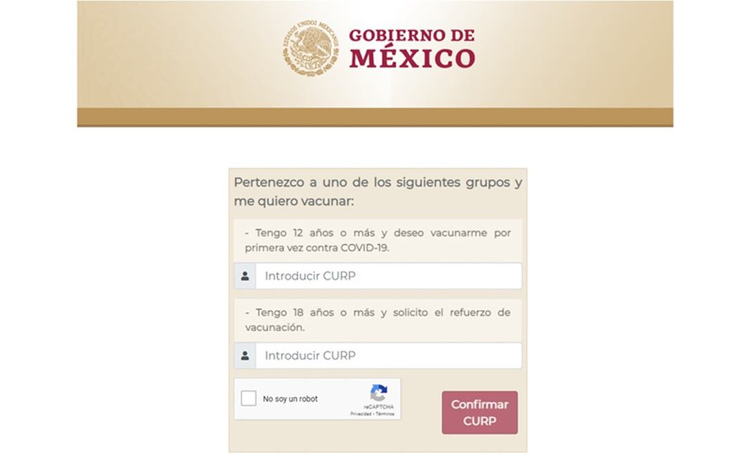 Reportan que desde hoy ya funciona el registro de vacunación para niños de 5 y 11 años. Foto: Captura de pantalla