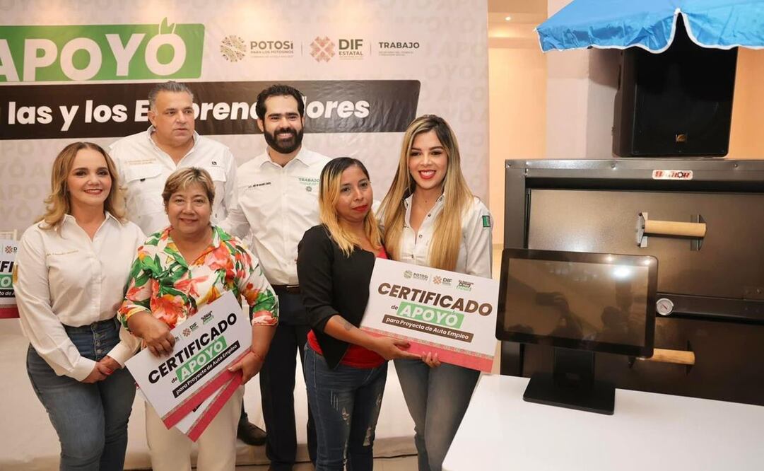 Entrega gobierno de SLP maquinaria y herramientas para el autoempleo en Ciudad Valles. Foto: Especial