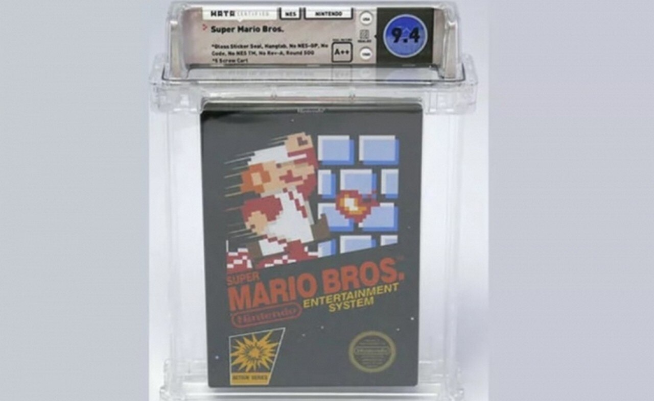 Pagan más de cien mil dólares por videojuego de Mario Bros