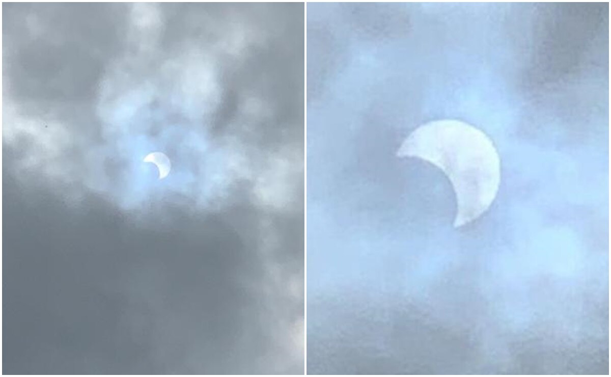 Así se vio el eclipse solar anular en la capital de SLP