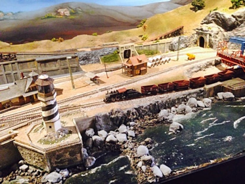 Maqueta de Federico Laurent en el Museo del Ferrocarril en SLP. Foto: metropolisanluis.com