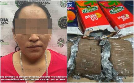 Detienen a mujer que trató de ingresar marihuana en cartones de jugo a penal de La Pila