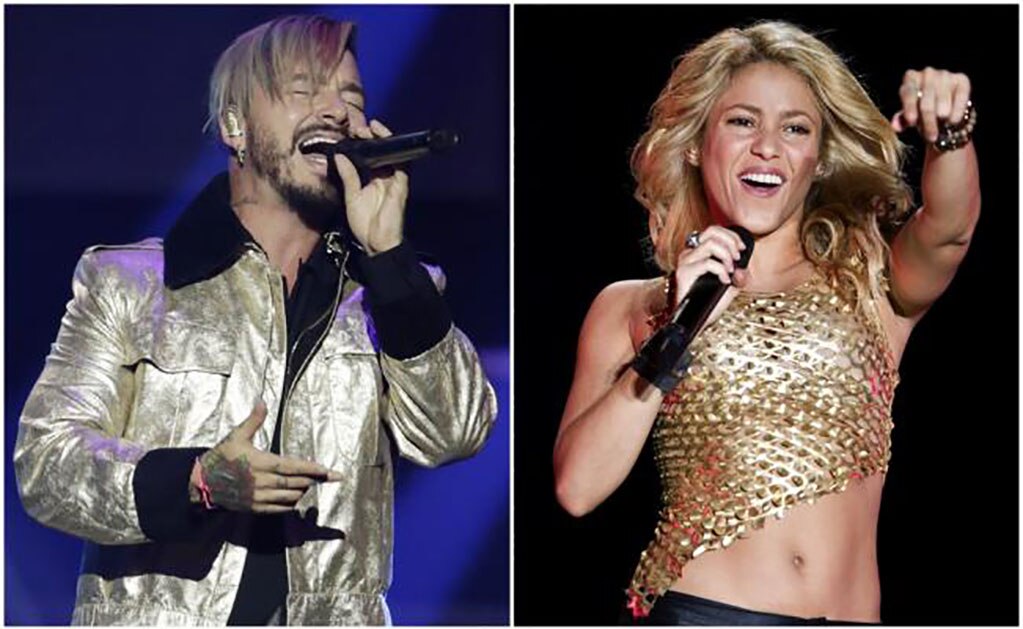 J Balvin y Shakira encabezan nominaciones a los Billboard 2018