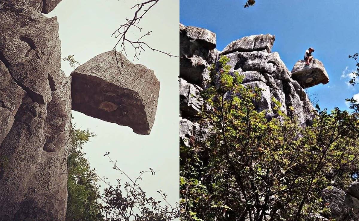La enigmática piedra que desafía la gravedad en el Valle de los Fantasmas de SLP