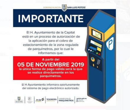 A partir de este martes pago de parquímetro por IParkMe no será válido