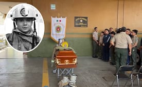 Dan último adiós a Yair Herrera, bombero asesinado en Matehuala, SLP, durante operativo de la Guardia Civil
