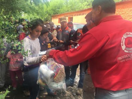 Reportan daños por tromba en Venado