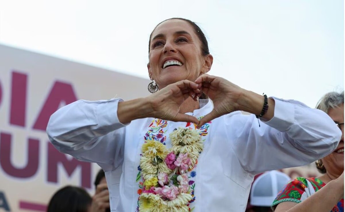 Claudia Sheinbaum en campaña. Foto: Diego Simón