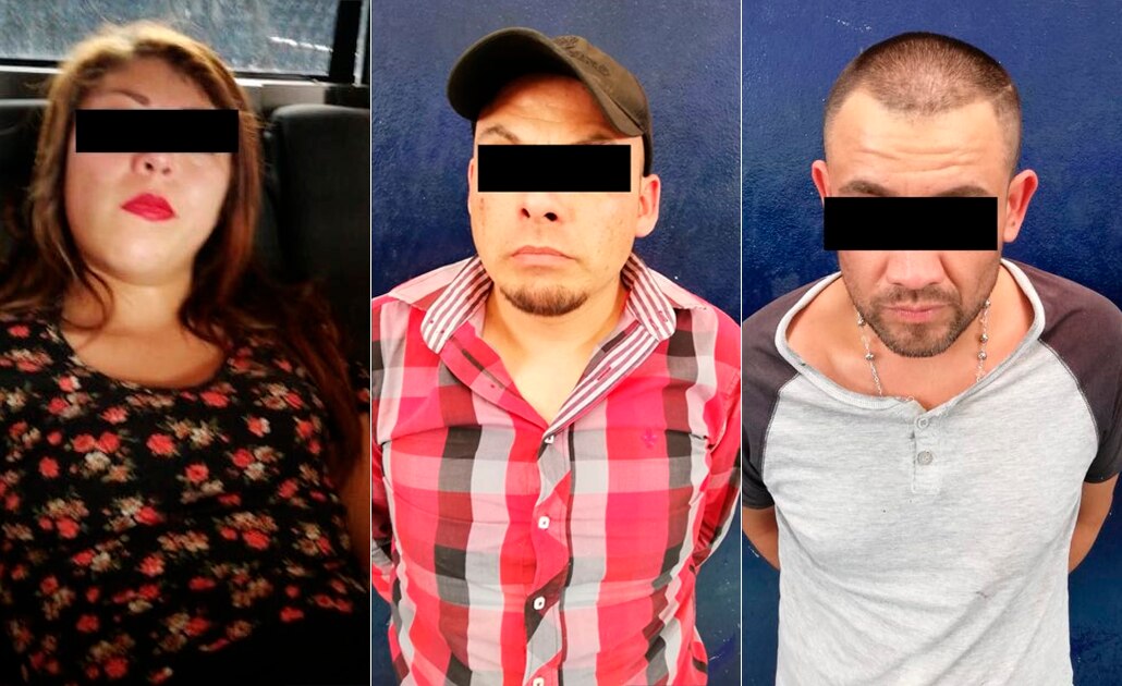 Detienen a tres por circular en auto robado y portación de arma de fuego