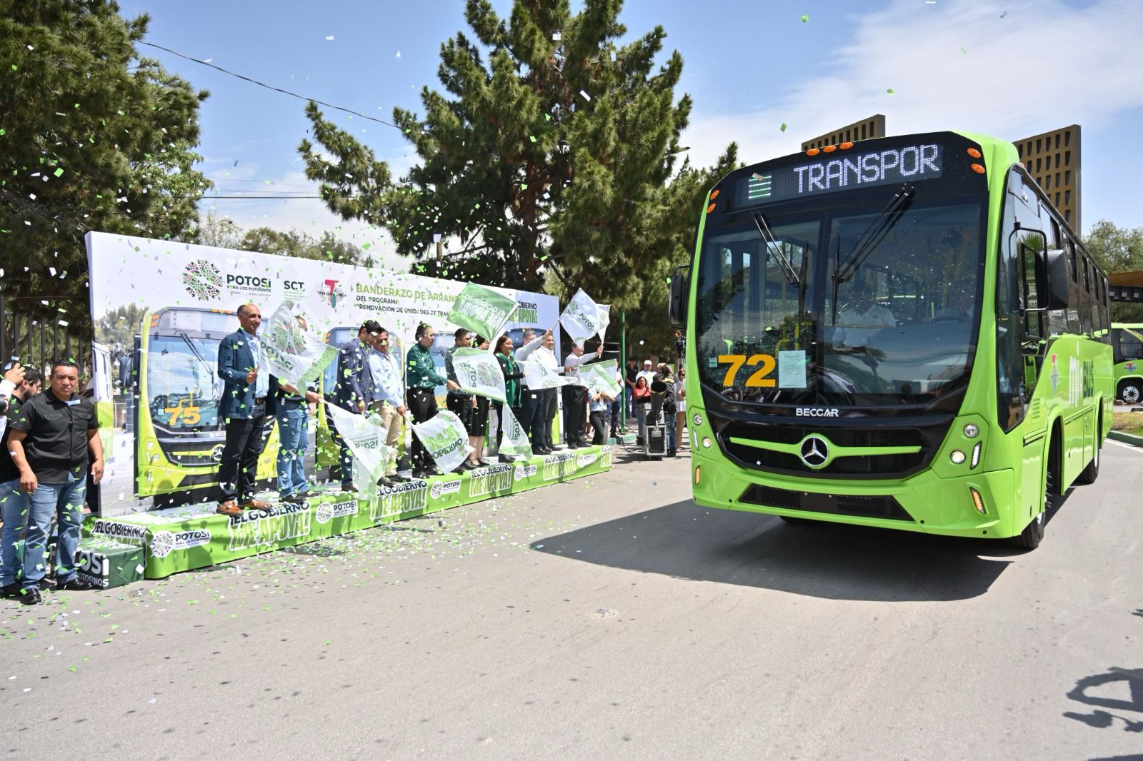 ¡De primer nivel! Arranca Ricardo Gallardo la renovación de unidades de transporte público en SLP 