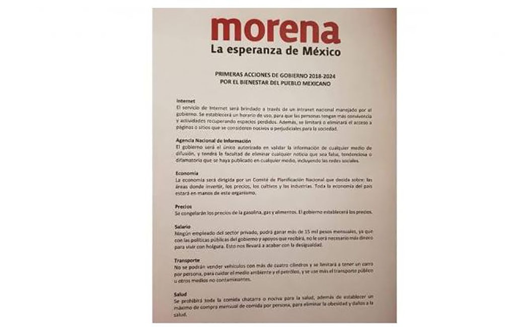 Falso, que AMLO vaya a controlar Internet: Verificado 2018