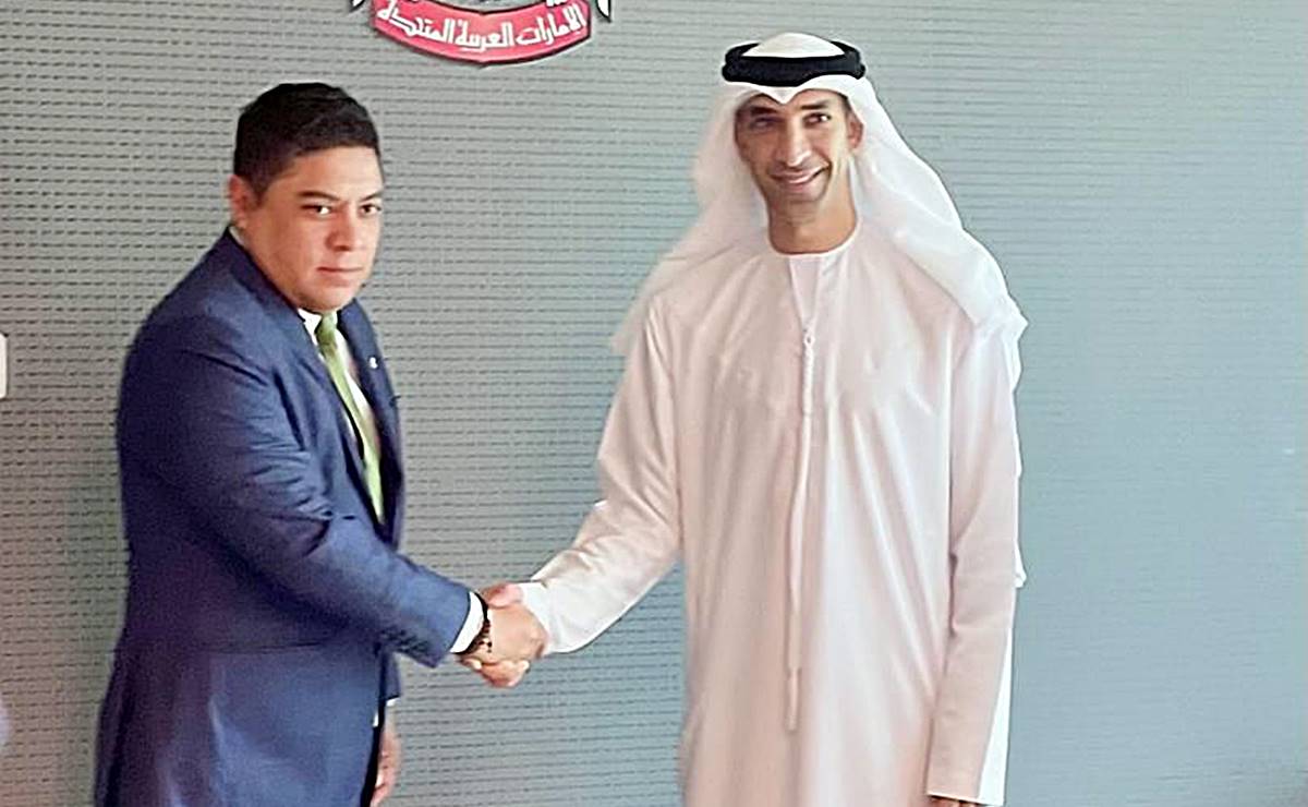 Ricardo Gallardo promociona ventajas de inversión en SLP ante ministro de Comercio de Emiratos Árabes Unidos