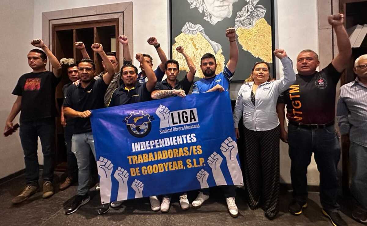 Trabajadores de Goodyear SLP buscan dar por terminado contrato colectivo con la CTM. Fotos: Cecilia Lara