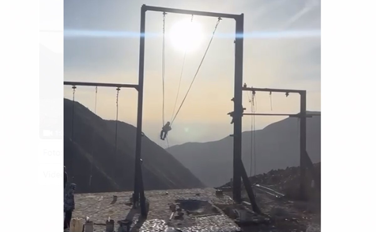 Columpios gigantes, el nuevo atractivo de Real de Catorce para estas vacaciones