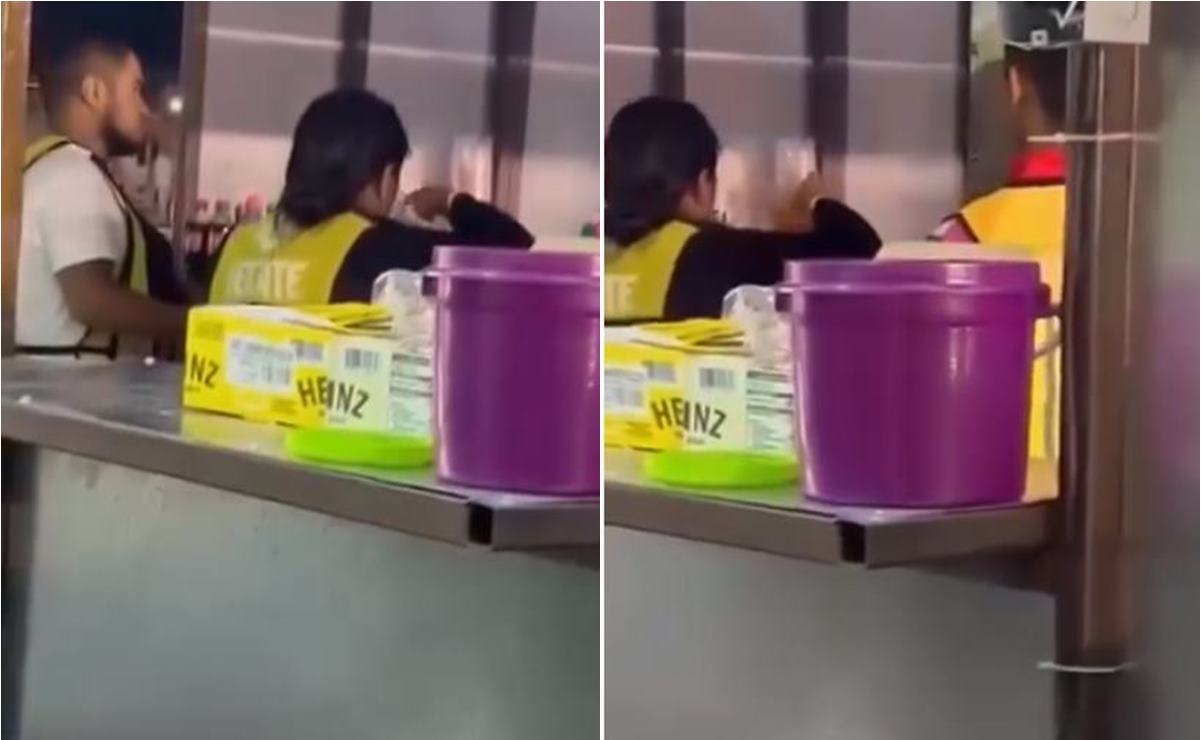 Exhiben a vendedores de cerveza tomando de los vasos de los clientes. Foto Captura de video