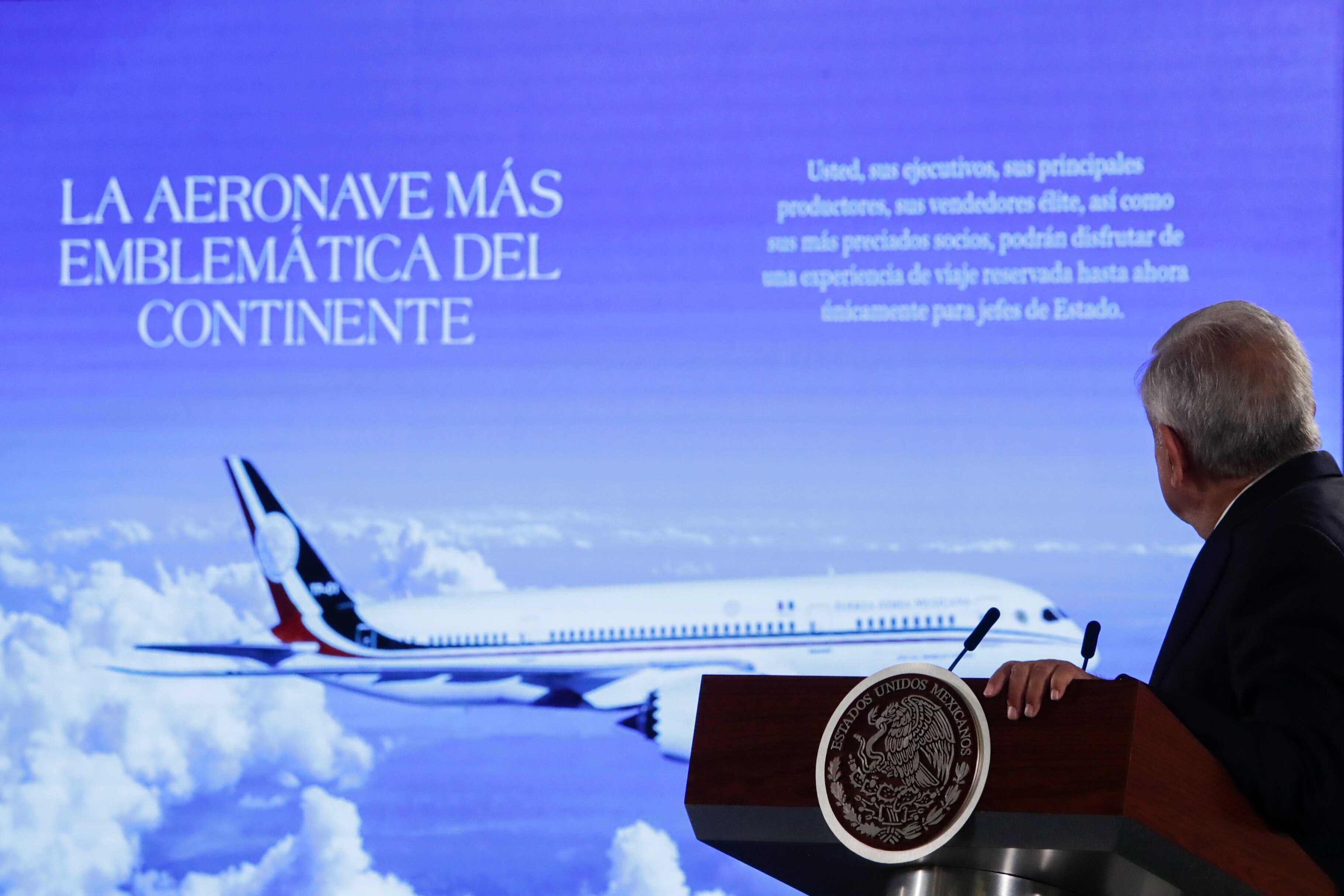 “La aeronave más emblemática del continente”, así promocionan al avión presidencial