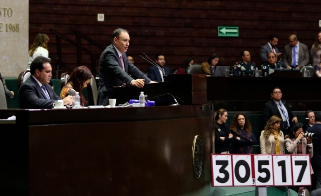 Alfonso Durazo comparece ante Diputados