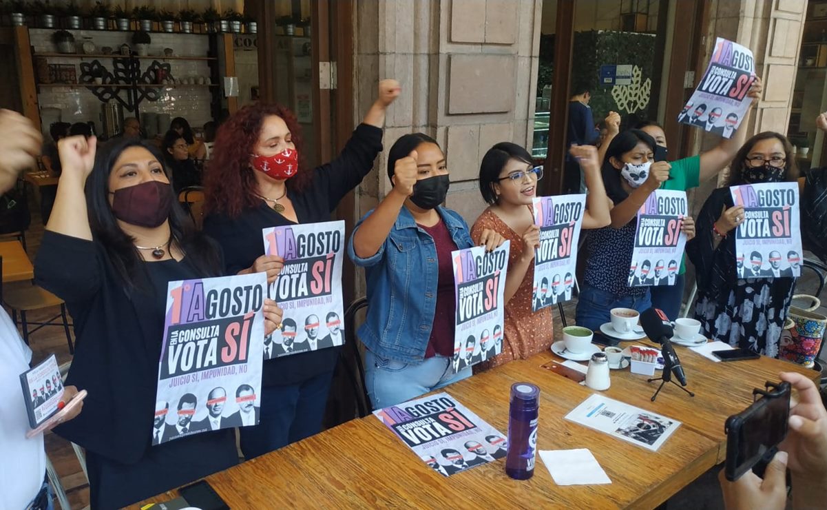 Simpatizantes de la 4T llaman a votar a favor del enjuiciamiento a expresidentes