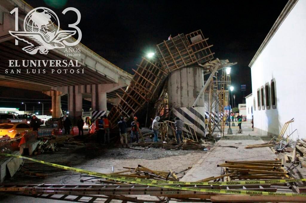 Construcción de brazos del distribuidor avanzan con normalidad pese a derrumbe: JEC