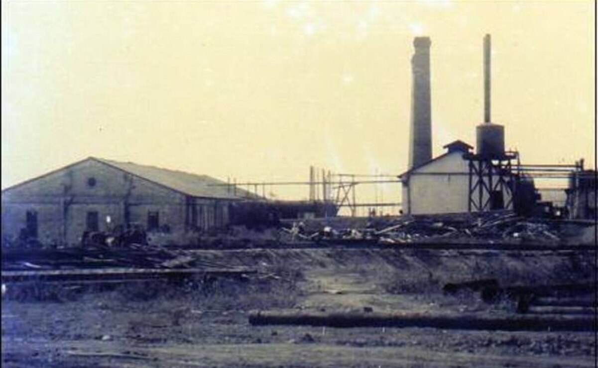 El primer pozo petrolero de México estaba en SLP. Foto: Sociedad de Estudio y Resguardo de Memorias potosinas-SER Potosinos. D.R. Petróleos Mexicanos