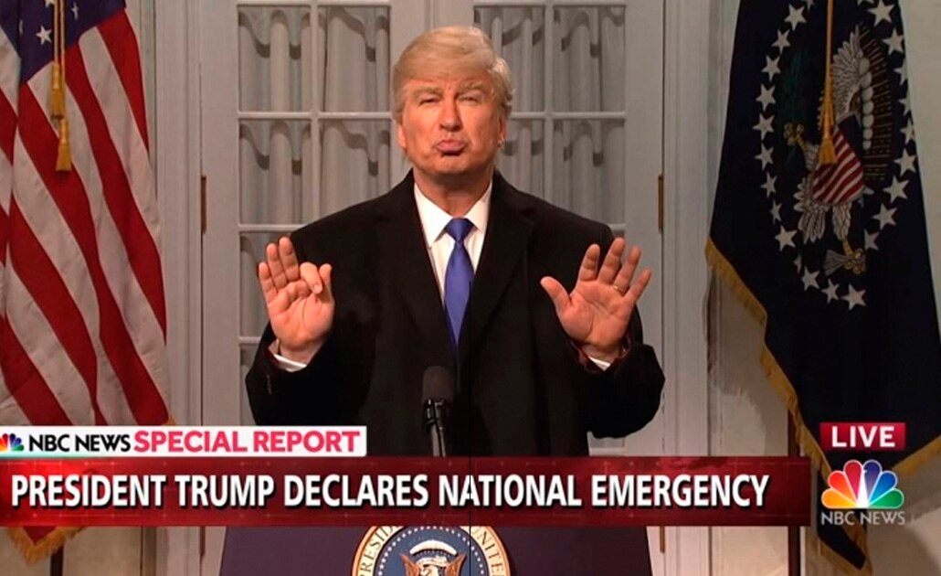 Trump arremete contra "Saturday Night Live" por burla sobre declaratoria de emergencia