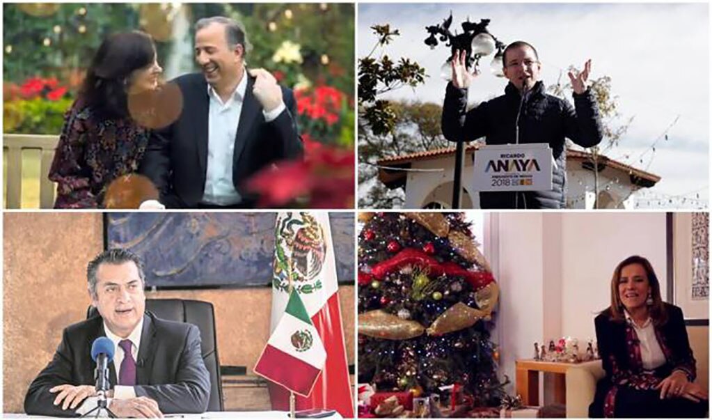 Precandidatos a la Presidencia desean feliz Navidad en sus redes sociales