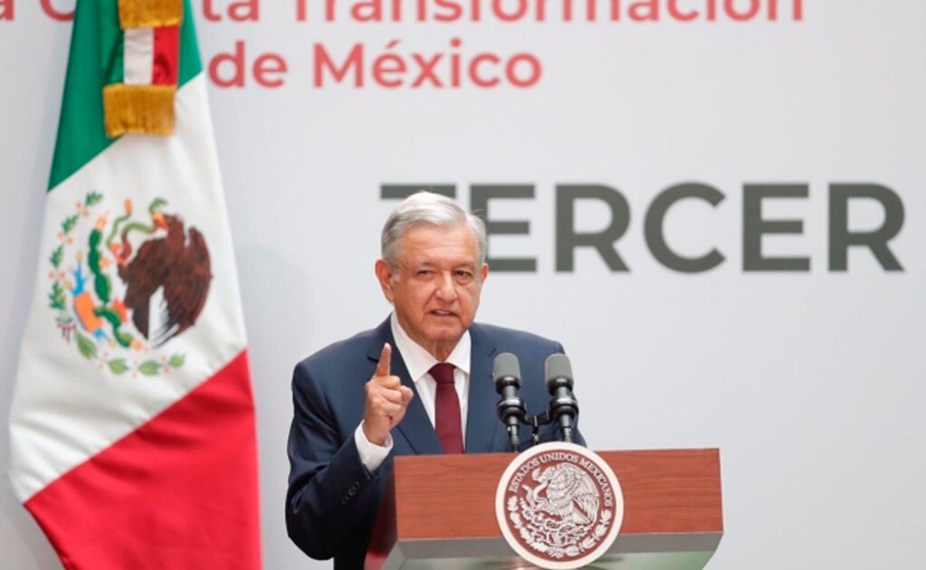 AMLO en su mensaje por informe de Gobierno. Fotografía de Iván Stephens EL UNIVERSAL