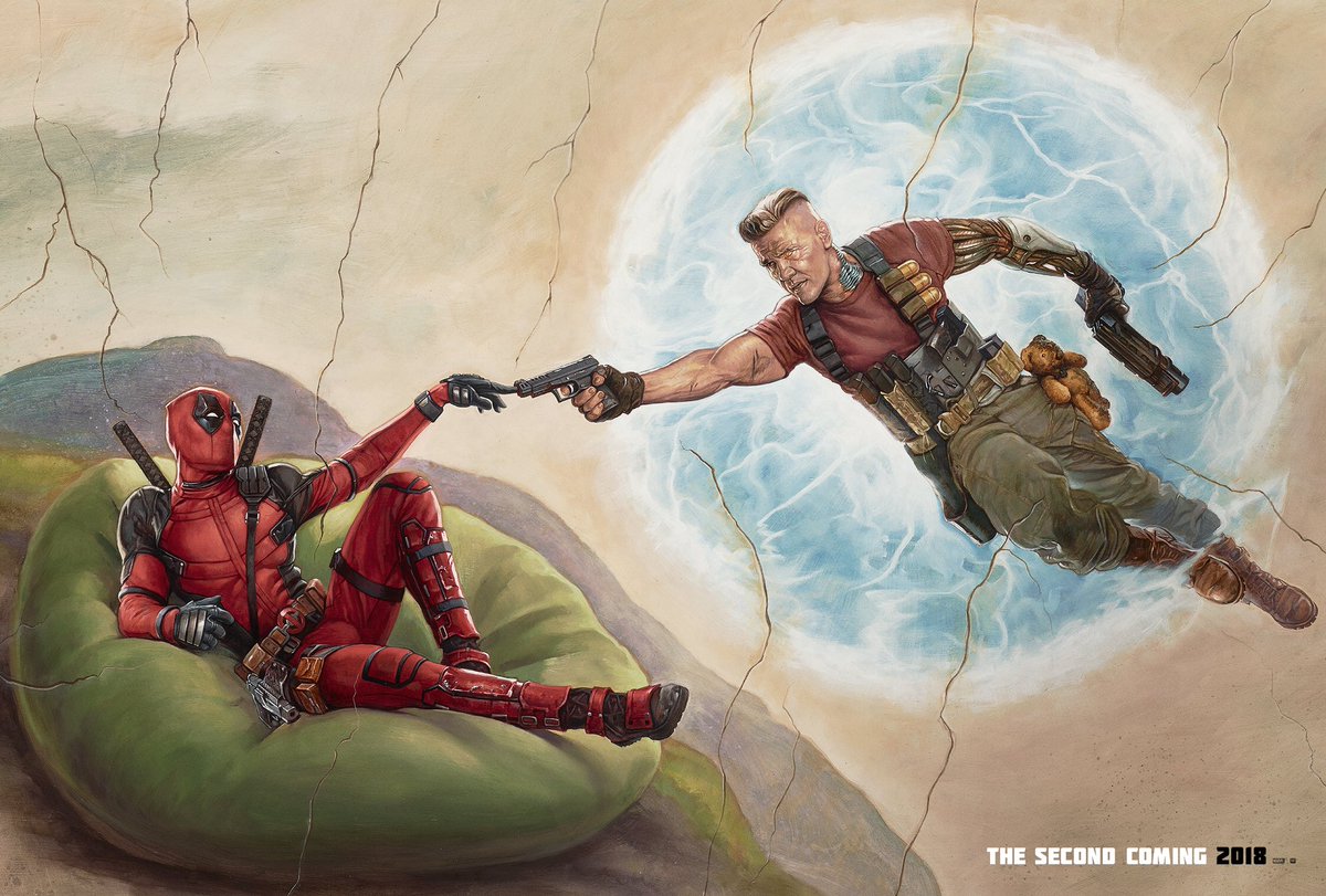 Nuevo cartel de "Deadpool" recrea obra de Miguel Ángel