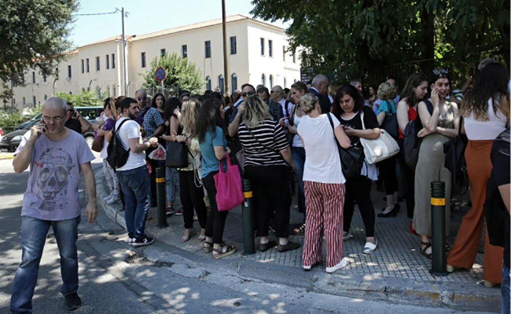 Se registra sismo de 5.1 en Atenas, el primero en 20 años