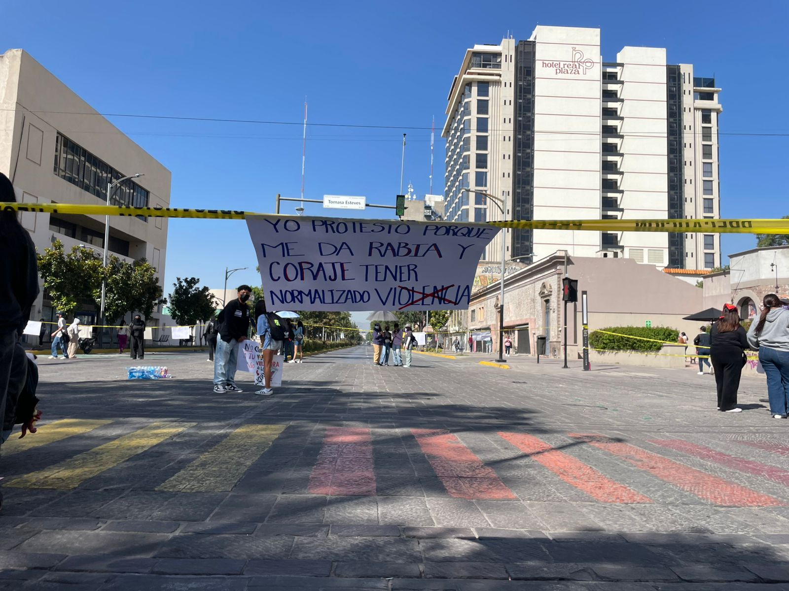 Protestas en la capital de SLP de la UASLP
