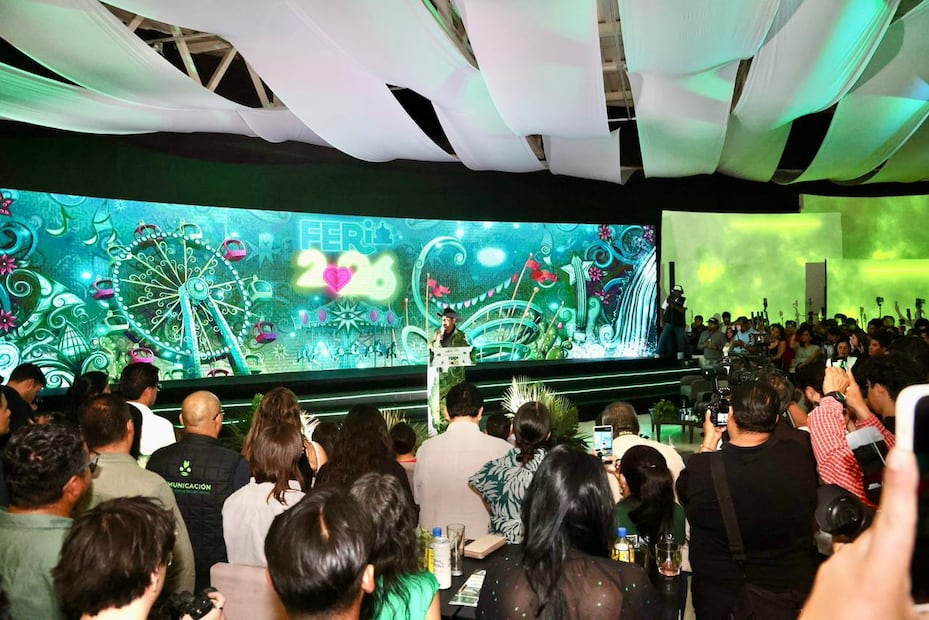 La presentación de la Fenapo 2026 fue un evento de gala en el que se anunnció la participación de artistas de talla internacional. Foto: FB@Ricardo Gallardo Cardona
