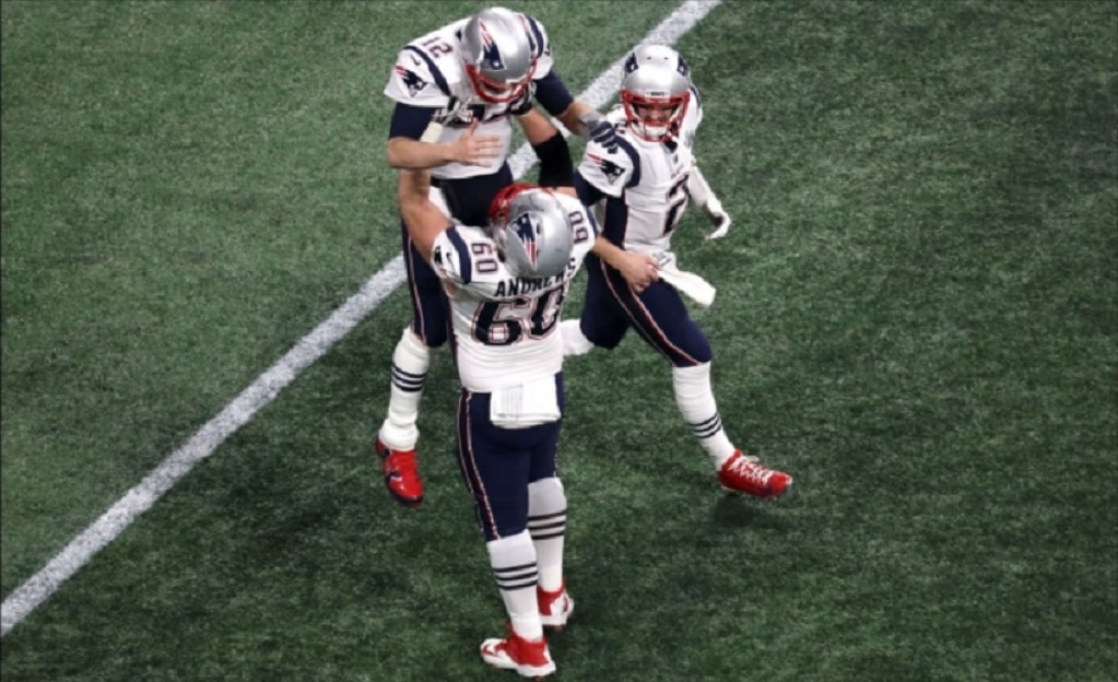 Tom Brady festeja otro título. Foto: AFP