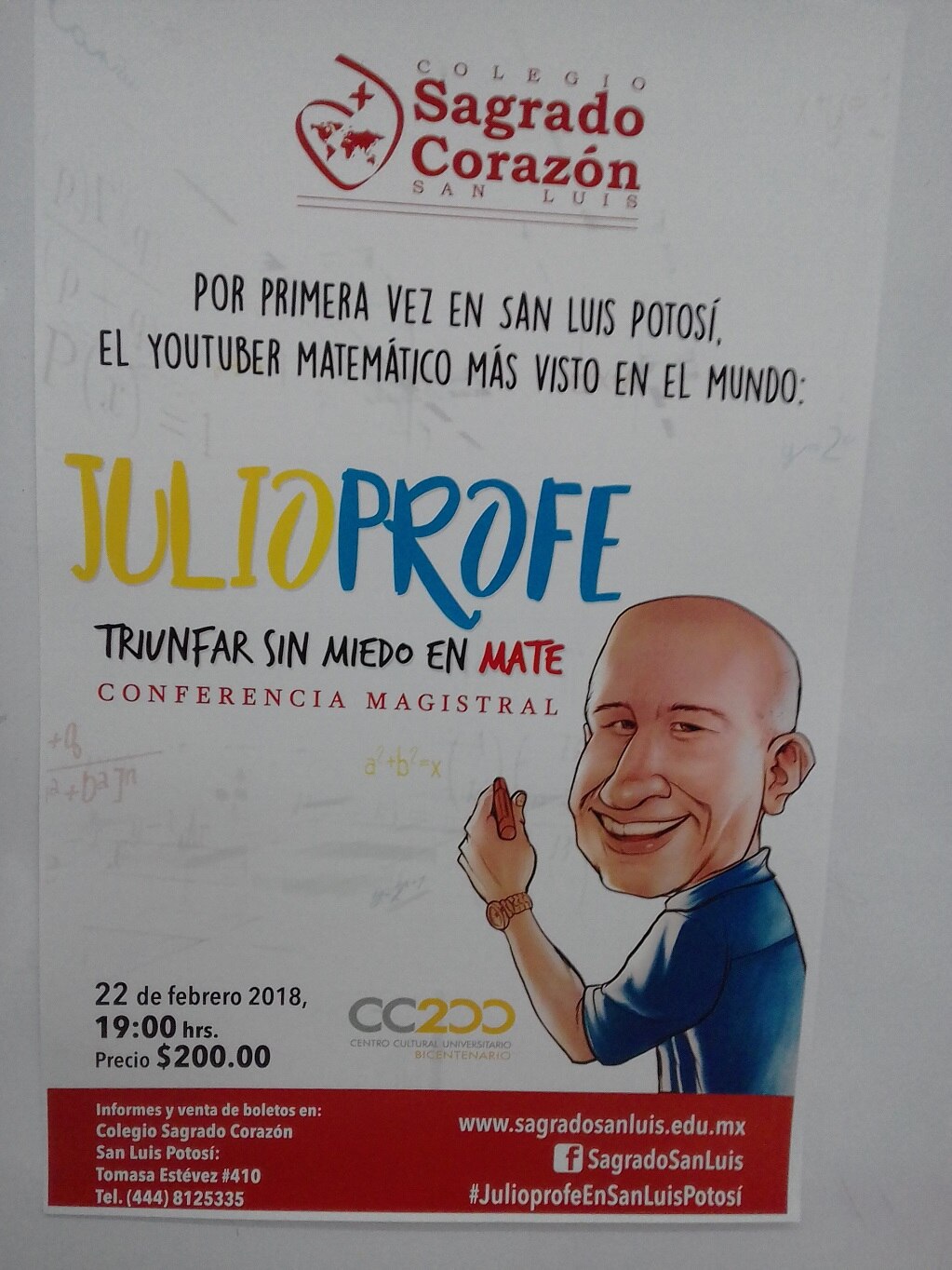 Llega a SLP el youtuber más famoso de las matemáticas