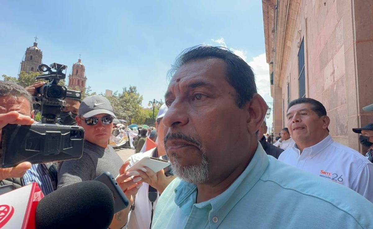 Tras manifestación, maestros de San Luis Potosí regresarán a las aulas este viernes. Foto: Cecilia Lara