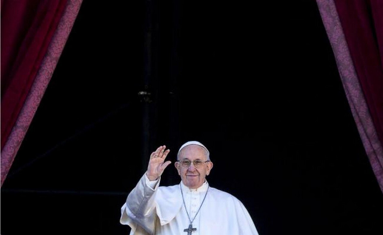 El papa Francisco ha tras pronunciar su tradicional mensaje de Navidada el martes pasado. FOTO: EFE