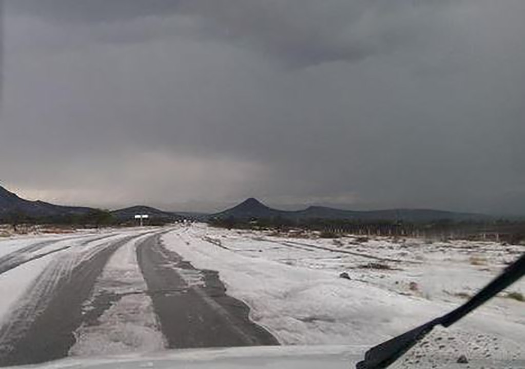 Granizada afectó a Villa de Arista