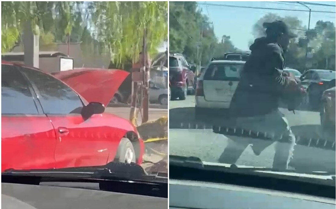 Robo de autopartes en SLP: Captan en video a sujeto que se lleva batería frente a todos 