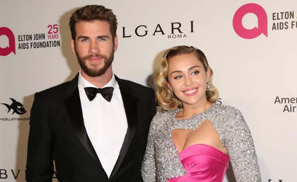 Hemsworth y Cyrus se comprometieron en octubre de 2016 FOTO: ARCHIVO